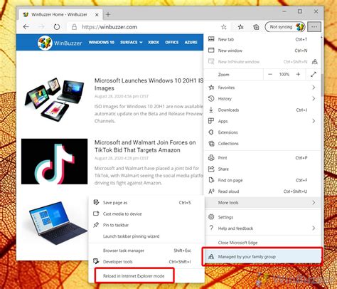 Microsoft Edge Open In Internet Explorer Mode Image To U
