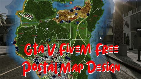 Free Standalone Postal Map Design Gta V Fivem Youtube