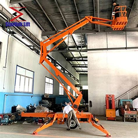 16m Trailer Cherry Picker Towable Spider Articulated Boom Lift China