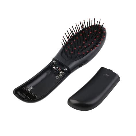 This one lives up to its name—it's designed with flexible brackets to gently. New Electric Vibrating Hair Brush Comb Massager Black Hair ...