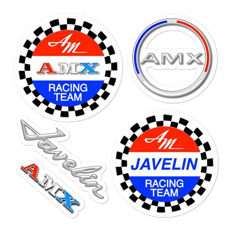 Javelin Amc Amc Racing Team Stickers Emblem Badge Logo Etsy