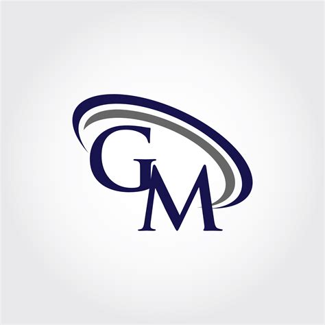 Monogram Gm Logo Design By Vectorseller Thehungryjpeg