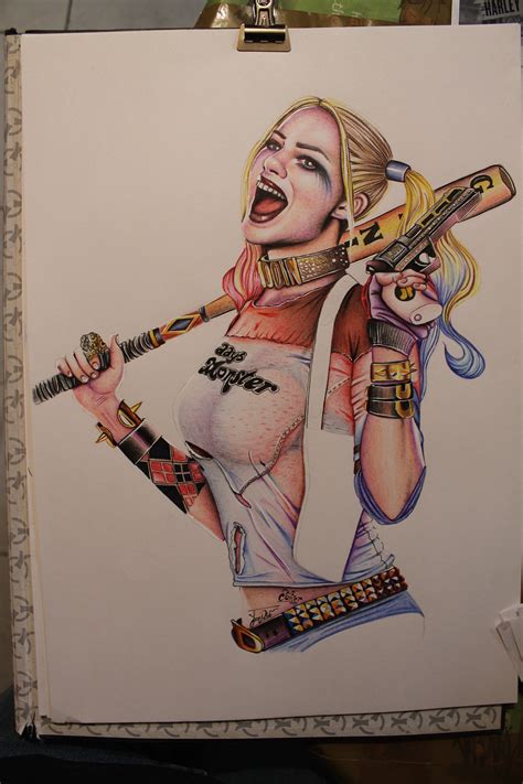 Harley Quinn Ilustración Tradicional Fan Art On Pantone Canvas Gallery