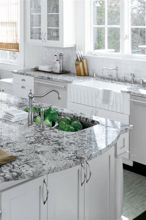 35 Trending White Granite Countertops Colors Selection