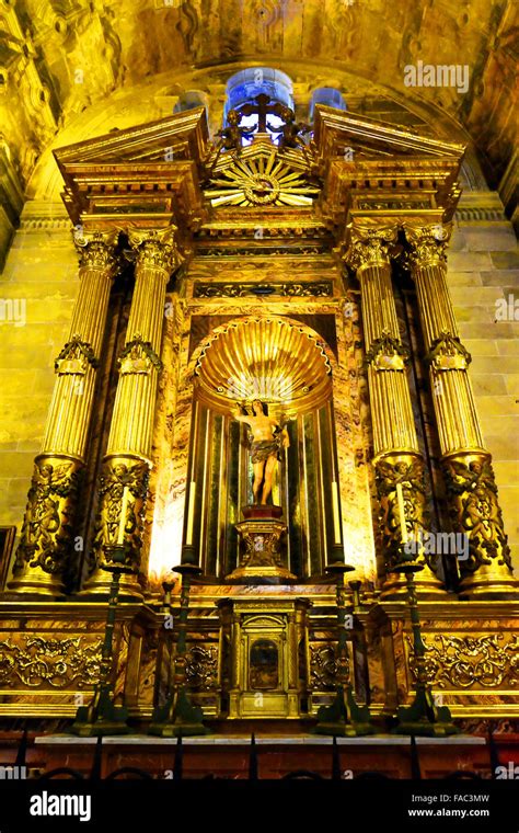 Spain Malaga Cathedral Chapel Of San Sebastian Stock Photo Alamy