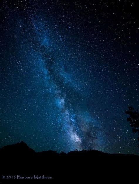 Incredible Milky Way Shines Through A Midnight Blue Sky Photo Sky