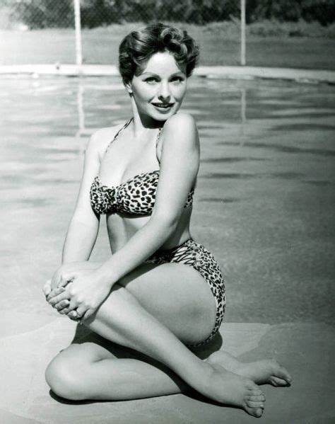 Pool Posing Jeanne Crain 1950s Jeanne Crain Hollywood Vintage Bikini