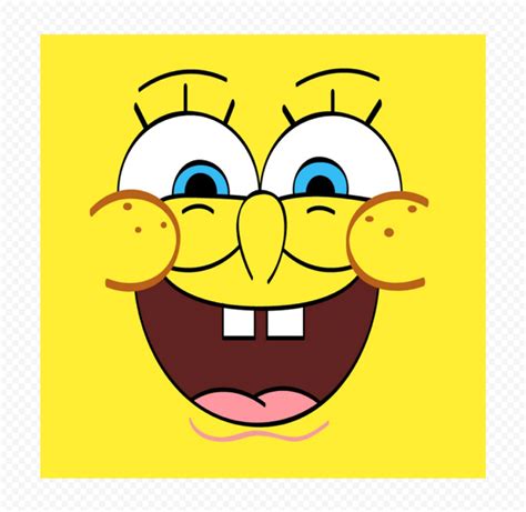 Hd Spongebob Square Face Laughing Cartoon Character Png Citypng