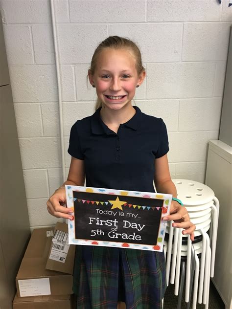 First Day Of 5th Grade