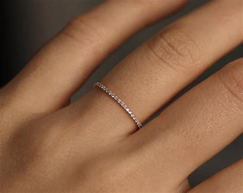 Minimalist Engagement Ring Simple Minimalist Diamond Rings Wedding