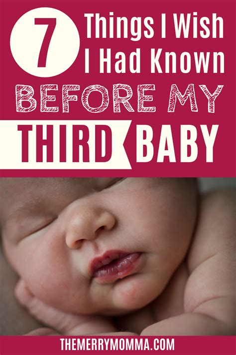 7 Things I Wish I Had Known Before My Third Baby The Merry Momma