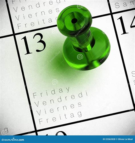 Friday The 13th Calendar Royalty Free Stock Photos Image 22362828