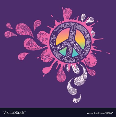 Peace Sign Graphic Royalty Free Vector Image Vectorstock