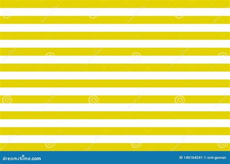 Horizontal Stripes Patternyellow And White Backgroundvector