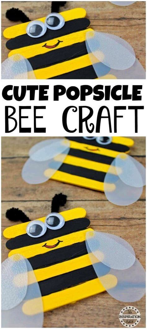 Bumble Bee Popsicle Stick Craft For Kids A Great Preschool Craft Or