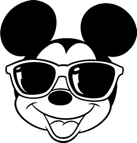 Mickey With Sunglasses Svg Mickey Mouse Castle Svg And Png Etsy My