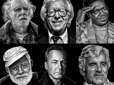 Portraits Pen And Ink Famous Chicagoans By Polina Ipatova On Dribbble