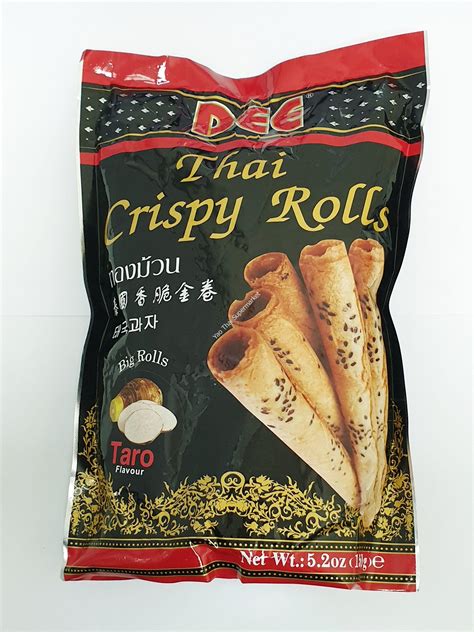 Dee Thai Crispy Rolls Taro Flavour 150g Yao Thai Supermarket