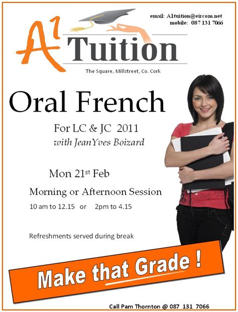 Oral French with A1 Tuition - Millstreet.ie