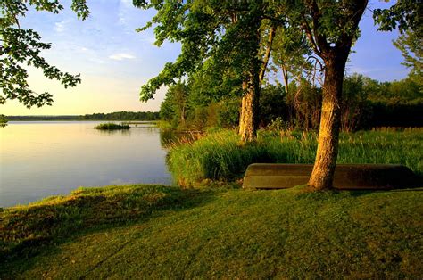 4k Free Download Michigan Landscape At Lake Lakes Michigan Trees
