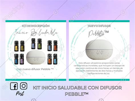 Kit Inicio Saludable Con Difusor Pebble By Nicole Olivares