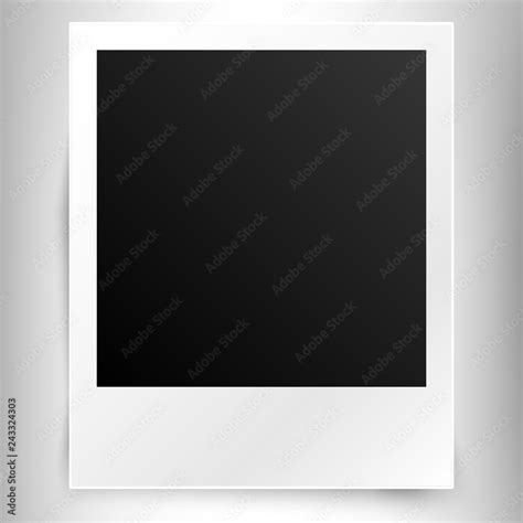 Realistic Frame For Instant Polaroid Format Foto White Plastic Frame With Space For A Photo