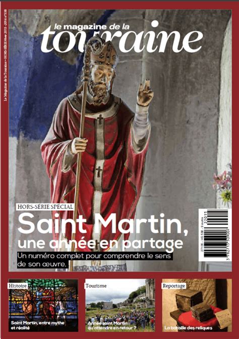 Saint Martin mis à lhonneur dans le Magazine de la Touraine Val de Loire