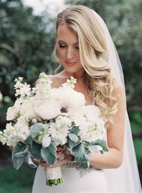 Side Swept Wedding Hairstyles For Long Hair With Veil