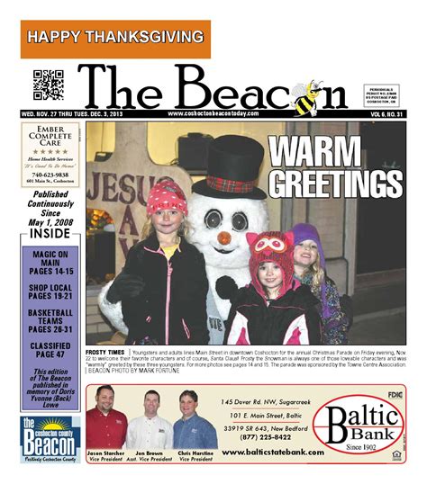 November 27 2013 Coshocton County Beacon By The Coshocton County