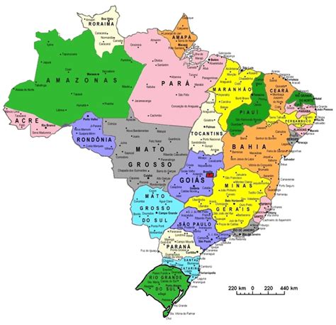 Mapa Brazylii Mapy Geograficzne Topograficzne Samochodowe