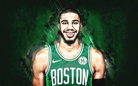 Download Wallpapers Jayson Tatum Boston Celtics Nba Portrait