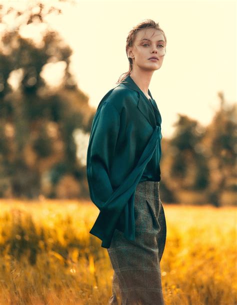 Fashion Editorial Frida Gustavsson By Andreas Sjödin For Elle Sweden