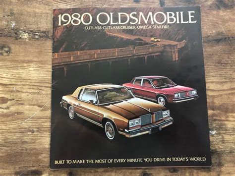 Vintage Oldsmobile Dealership Brochure Catalog Cutlass Cruiser Omega Starfi Picclick