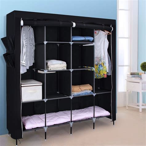 Our bedroom furniture category offers a great selection of bedroom armoires and more. Portable Bedroom Wardrobe Clothes Storage Closet | Closet ...