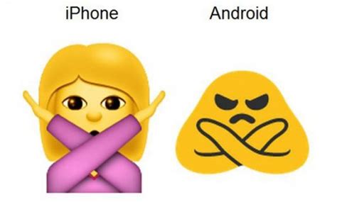 Crossed Arms Android Emoji Vs Iphone Emoji Epic Showdown