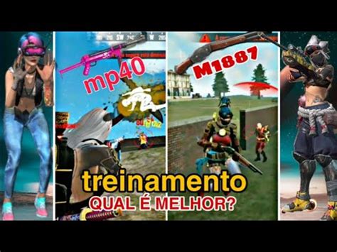 Gosto de jogar qualquer tipo de jogo não importa aonde, pode ser no pc, em consoles ou no celular. Treinamento Qual é melhor? mp40 ou m1887 !! [Free FIRE ...