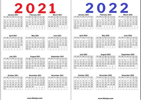 2 Year Calendar Archives Calendars Printable