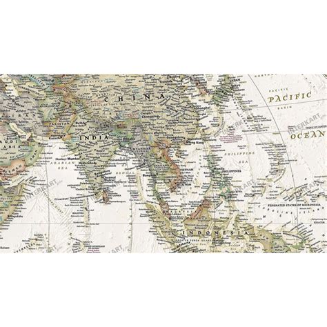 National Geographic World Map Executive 117x76cm