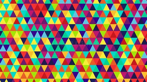 Triángulos Del Color Fondo Abstracto Inusual Ilustración Del Vector
