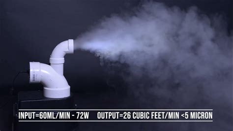 Nutramist Cyclone Mkiv Ultrasonic Fogger Output Demonstration Youtube