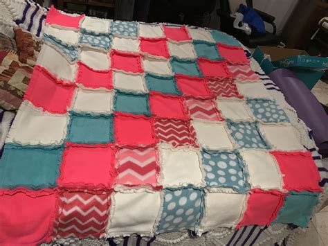 Rag Quilt Made From Fleece Rag Quilt Quilts Quilt Making Blankets