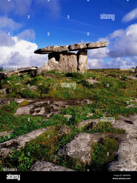 The Burren Portal Dolmen Co Clare Ireland Stock Photo Alamy