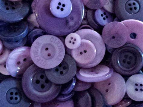 50 Purple Buttons Mixed Button Sizes Sewing Buttons Etsy