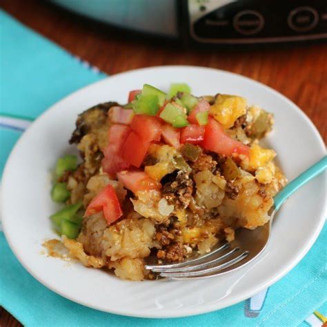 I frequently have ground beef and tater tots in the freezer so this meal is one i can pull together quickly and easily. Slow Cooker John Wayne Casserole | Recipe | Beef recipes ...