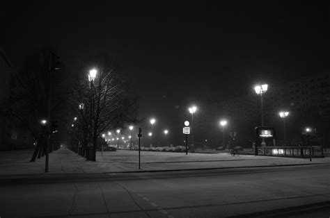 Free Images Snow Winter Black And White Road City Evening