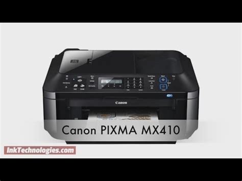 Die offiziellen treiberpakete werden ihnen bei der wiederherstellung von canon inkjet mx410 (drucker) behilflich sein. Canon PIXMA MX410 Instructional Video - YouTube