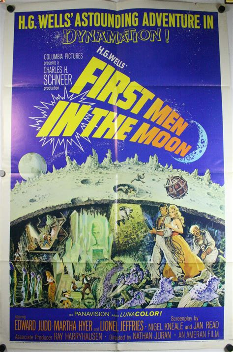 First Men In The Moon Original Hg Wells Movie Cinema Poster