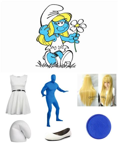 Woman In Smurf Costume