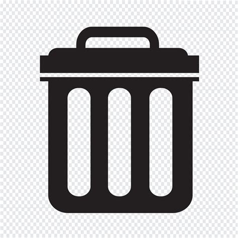 Trash Can Icon Symbol Illustration 630510 Vector Art At Vecteezy