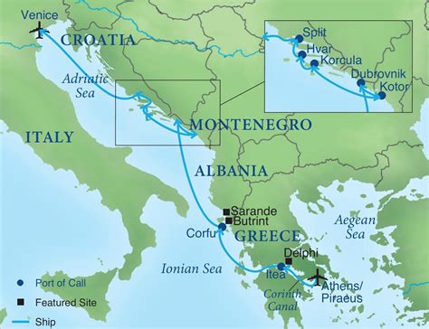 Greece Adriatic Sea Map 727